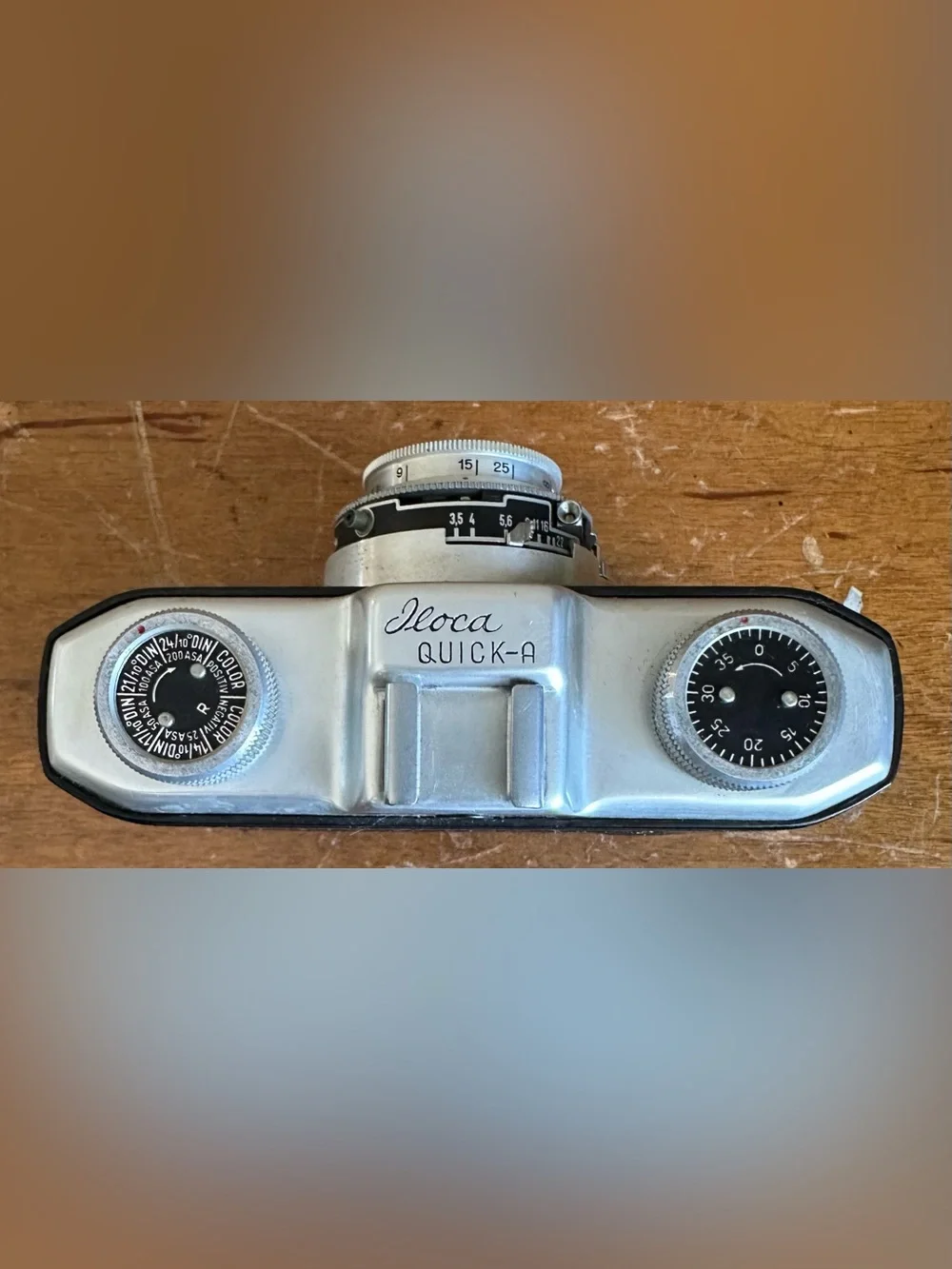 Iloca Quick-A 35mm Film Anastigmat V 45mm f/3.5 Vero Lens Camera w/Case Germany